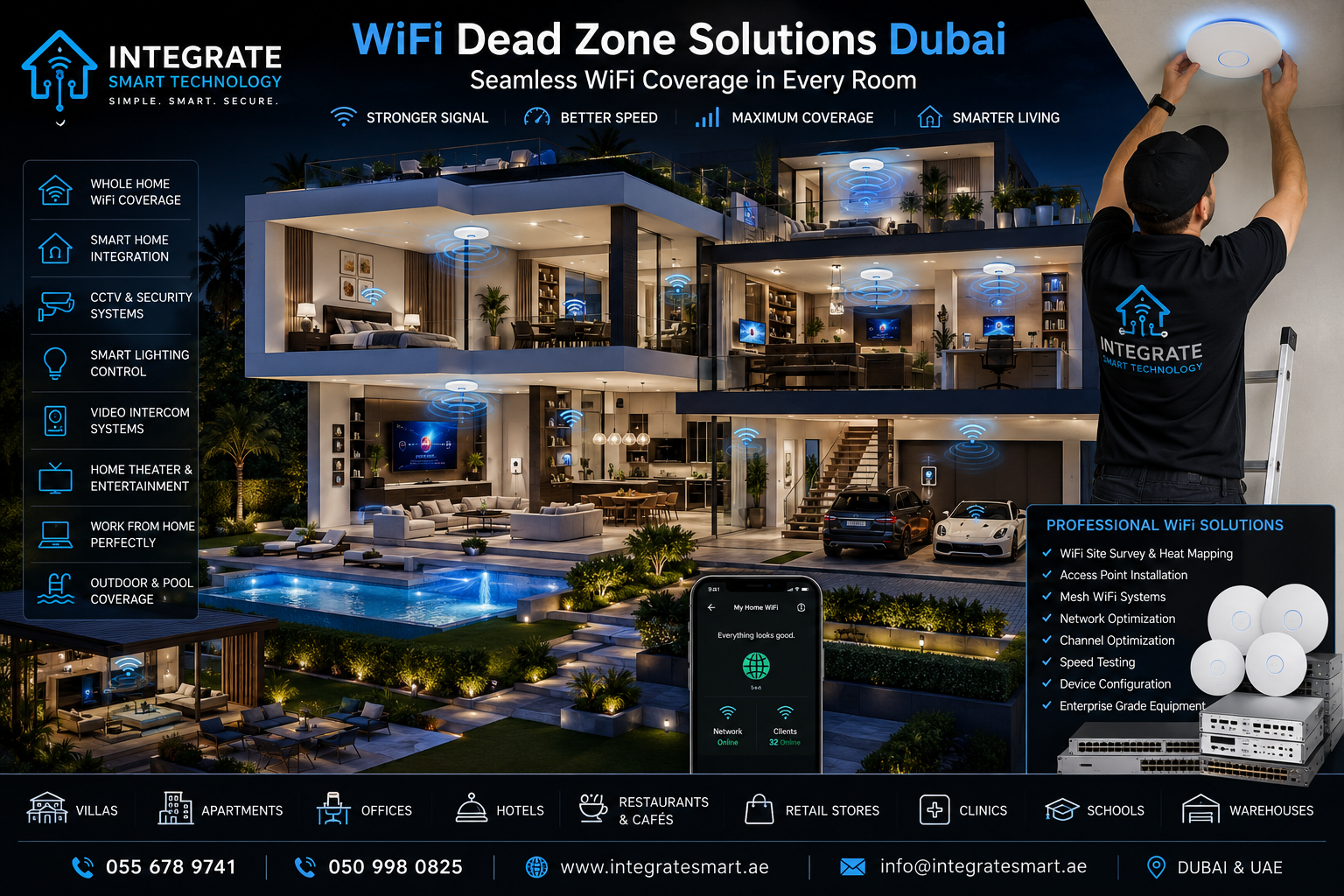 WiFi Dead Zone Solutions Dubai | Fix Weak WiFi Coverage in Every Room