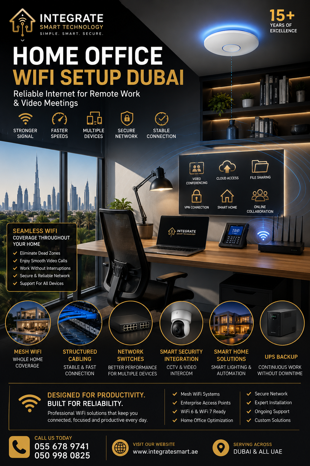 Home Office WiFi Setup Dubai | Reliable Internet for Remote Work & Video Meetings