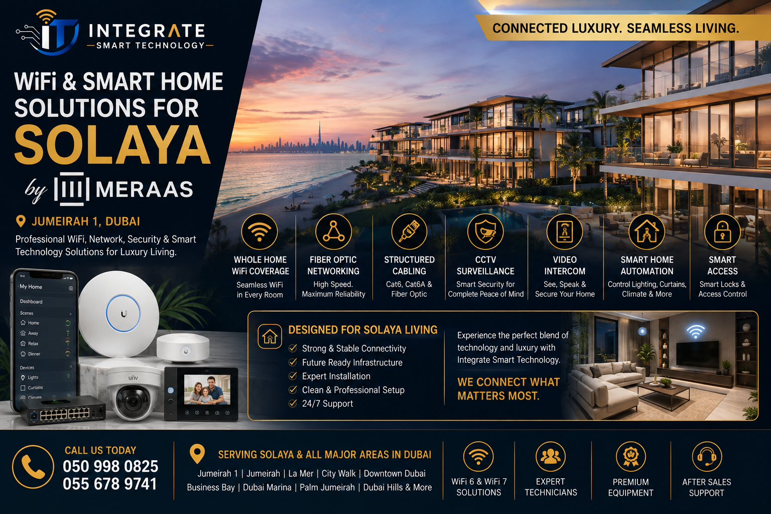 WiFi, Fiber & Smart Home Solutions for Solaya by Meraas Dubai